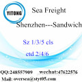 Shenzhen Port LCL Consolidação ao sanduíche